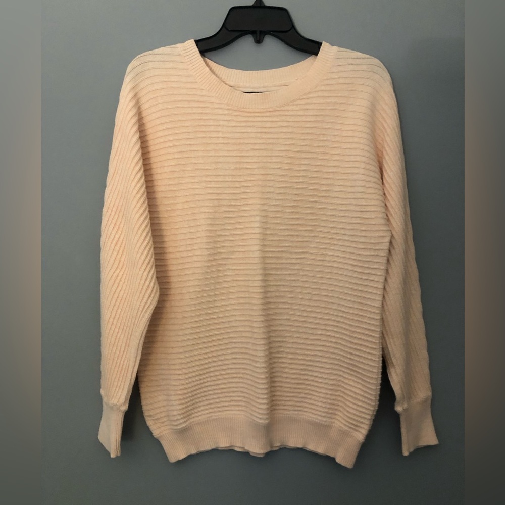 Just Female Blake Knit Size Small Cotton Sweater Light Pink